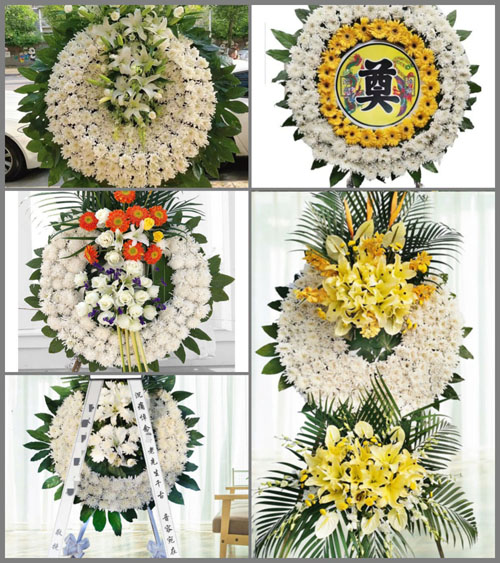安徽六安市舒城县南港镇落凤岗村花圈速递
